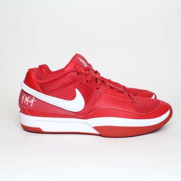 Nike Ja 1 TB University Red White Men's Basketball Shoes FV1303-600 Size 8 - Picture 2 of 8